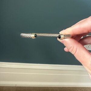 DAVID YURMAN CABLE FLEX BRACELET BLACK ONYX